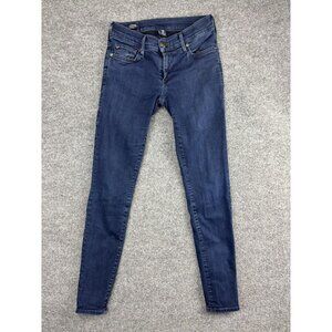 True Religion Casey Jeans Womens 27 Blue Low Rise Super Skinny Stretch Denim USA